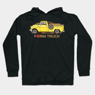 yellow farm truck Hoodie